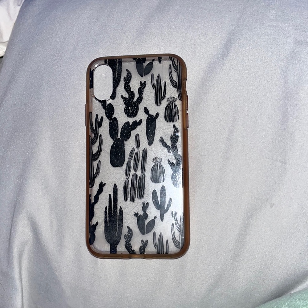 iphone x black cactus case